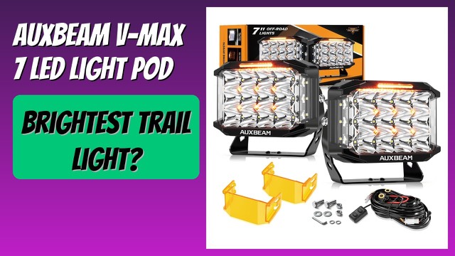 Auxbeam V-MAX 7-inch cube LED light pods with side shooters