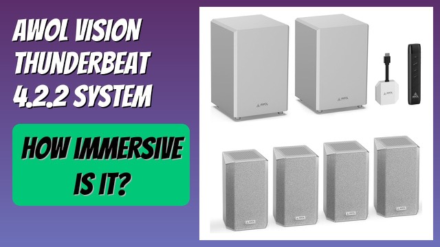 AWOL VISION ThunderBeat 4.2.2 wireless surround speakers and subwoofers