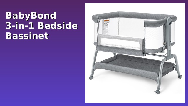 BabyBond Y06 bedside bassinet with mesh sides beside a bed