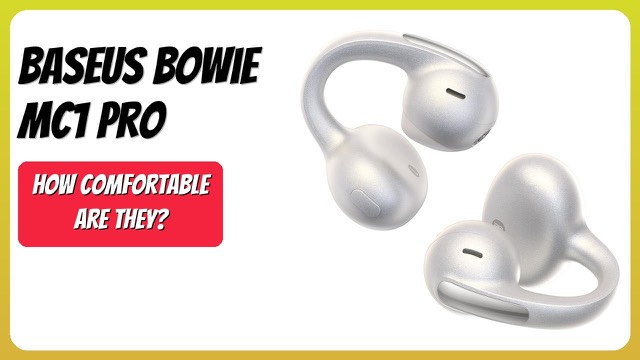 Baseus Bowie MC1 Pro white open-ear clip-on earbuds