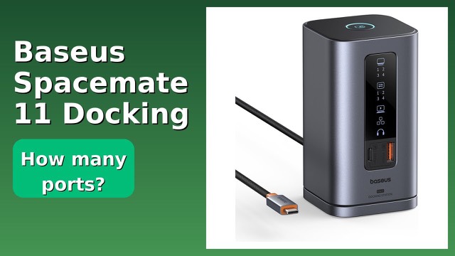 Baseus Spacemate upright aluminium 11-in-1 USB-C docking station