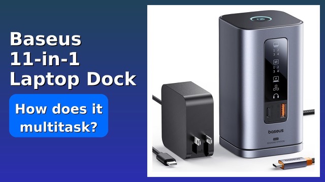 Baseus Spacemate RD1 upright USB-C docking station in aluminium finish