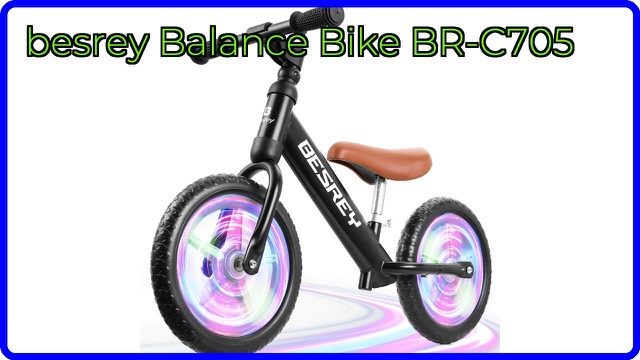 besrey toddler balance bike with light-up wheels
