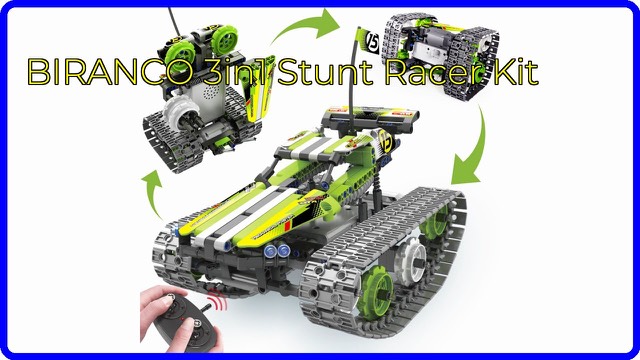 BIRANCO 3-in-1 remote-control tracked stunt racer building kit