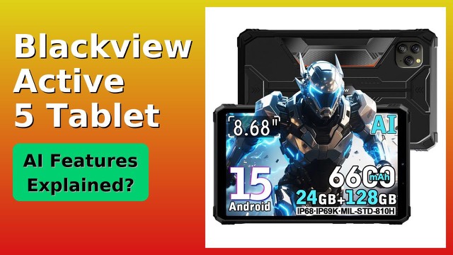 Blackview Active 5 rugged Android tablet in black