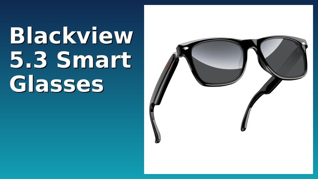 Blackview Bluetooth smart sunglasses with open-ear speakers