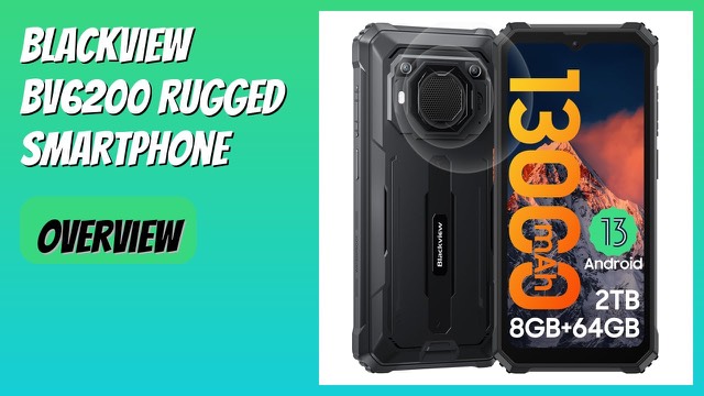 Blackview BV6200 rugged smartphone with large screen and tough casing