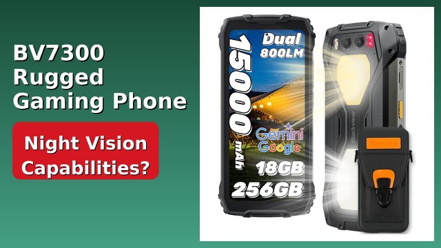 Blackview BV7300 rugged smartphone with camping lights on the back