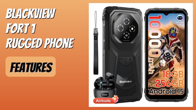 Blackview Fort 1 rugged smartphone with a large screen and tough casing