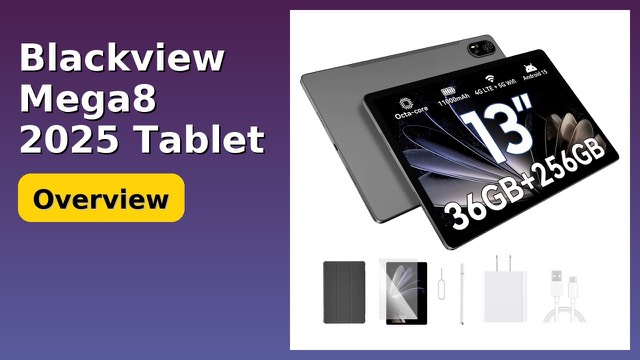 Blackview Mega8 13-inch Android tablet in grey