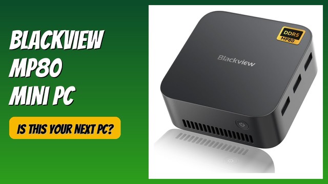 Blackview MP80 N95 mini PC, a small black computer