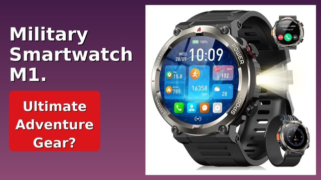 Blackview W50 Pro rugged smartwatch with two straps