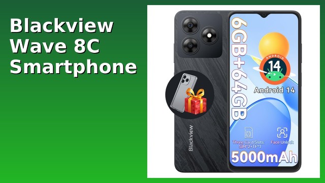 Blackview Wave 8C smartphone with a 6.56-inch waterdrop screen