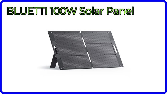 BLUETTI 100W foldable solar panel with kickstands