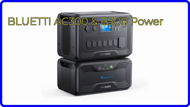 BLUETTI AC300 power station with B300 expansion battery