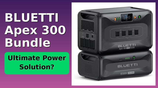 BLUETTI Apex 300 portable power station with B300K expansion battery