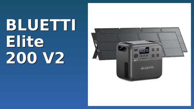 BLUETTI Elite 200 V2 portable power station with solar panels