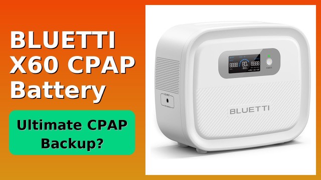 BLUETTI X60 portable battery with CPAP cable set