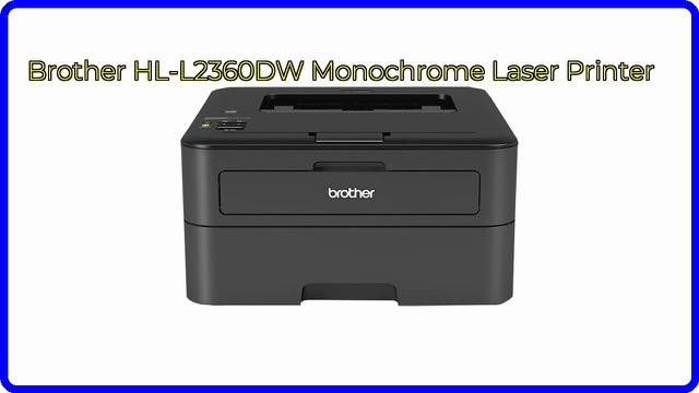 Brother HL-L2360DW compact monochrome laser printer in black