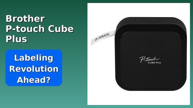 White Brother P-touch Cube Plus PT-P710BT Bluetooth label maker