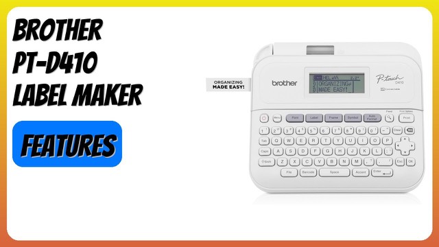 Brother P-touch PT-D410 label maker with QWERTY keyboard and display