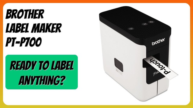 Brother P-touch PT-P700 desktop label maker in white