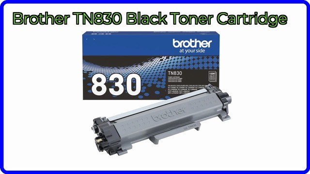 Brother TN830 standard yield black toner cartridge