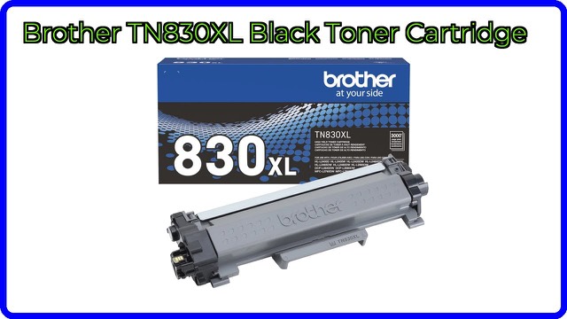 Brother TN830XL black toner cartridge