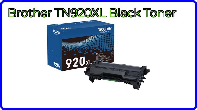 Brother TN920XL high-yield black toner cartridge
