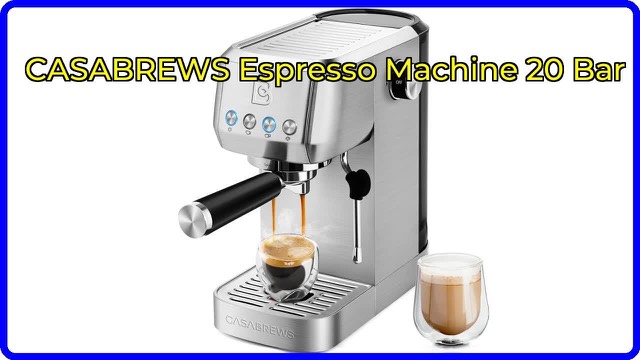CASABREWS 3700 Essential stainless steel espresso machine with steam wand