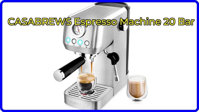 CASABREWS 3700Gense stainless steel espresso machine with pressure gauge