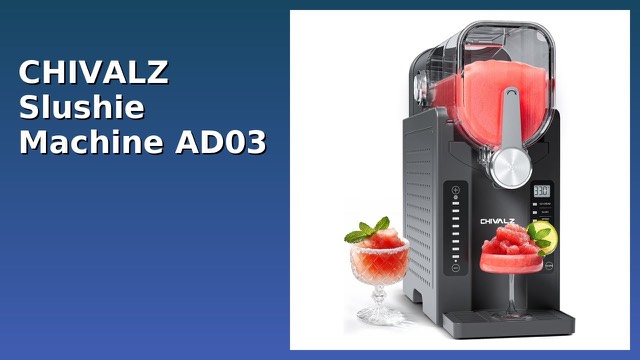 CHIVALZ AD03 black slushie and frozen drink machine