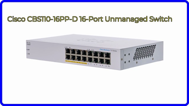 Cisco Business CBS110-16PP-D 16-port unmanaged switch