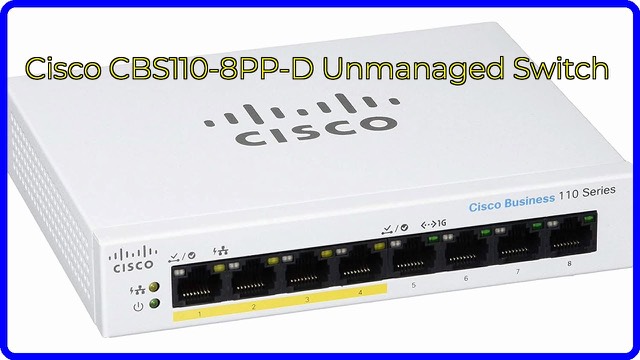 Cisco Business CBS110 8-port desktop Gigabit Ethernet switch