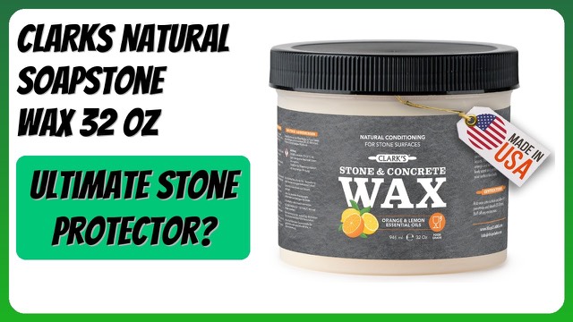 32 oz tub of CLARK'S Natural Soapstone and Concrete Wax, orange lemon scent