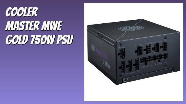 Cooler Master MWE Gold 750 V3 modular power supply with hexagonal fan cover