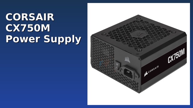 Corsair CX750M 750W semi-modular ATX power supply in black