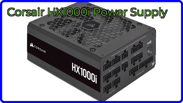 Corsair HX1000i fully modular ATX power supply in black