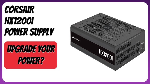 Corsair HX1200i modular ATX power supply in black