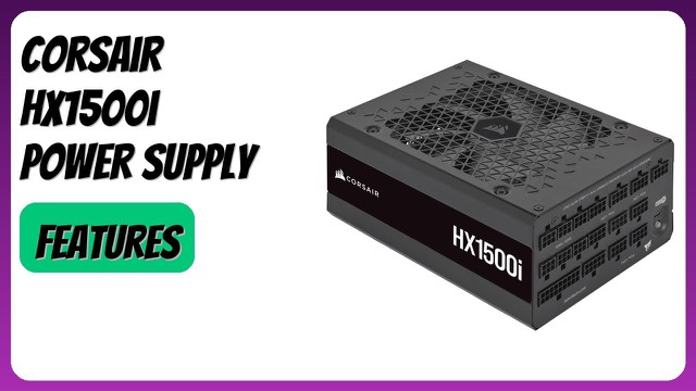 Corsair HX1500i fully modular ATX power supply in black
