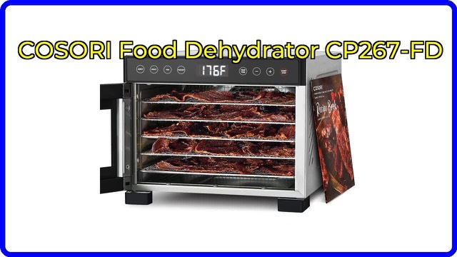 COSORI stainless steel food dehydrator with five trays