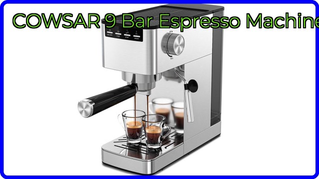 COWSAR compact stainless steel espresso machine with steam wand
