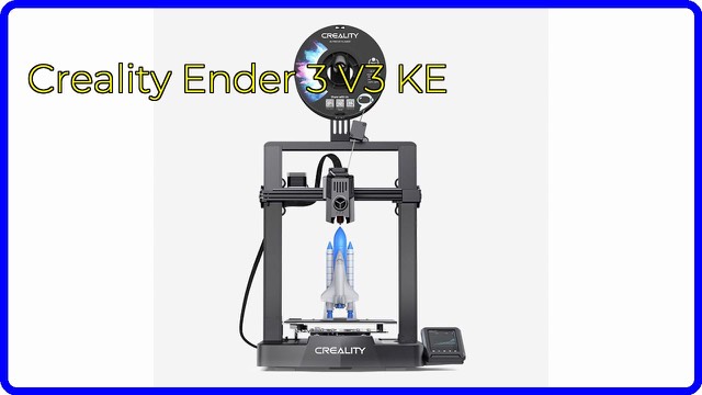 Creality Ender 3 V3 KE 3D printer with touchscreen