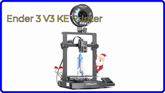 Creality Ender-3 V3 KE FDM 3D printer with linear rail and touch screen
