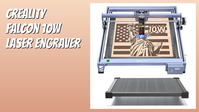 Creality Falcon 10W laser engraver with honeycomb bed