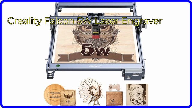 Creality Falcon 5W desktop laser engraver on a workbench