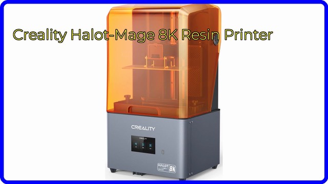 Creality Halot-Mage resin 3D printer with orange flip lid