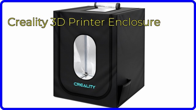 Creality large 3D printer enclosure with transparent window around an FDM printer