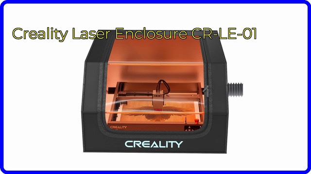 Creality foldable laser engraver enclosure with viewing window and exhaust pipe