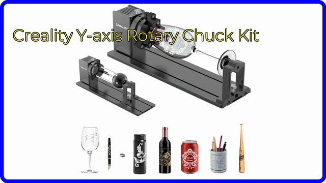 Creality Rotary Kit Pro Y-axis rotary roller with 3-in-1 jaws